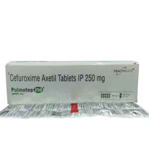 Pulmotop 250 – Cefuroxime Axetil Tablets IP 250 mg - 1 × 10 Tablets