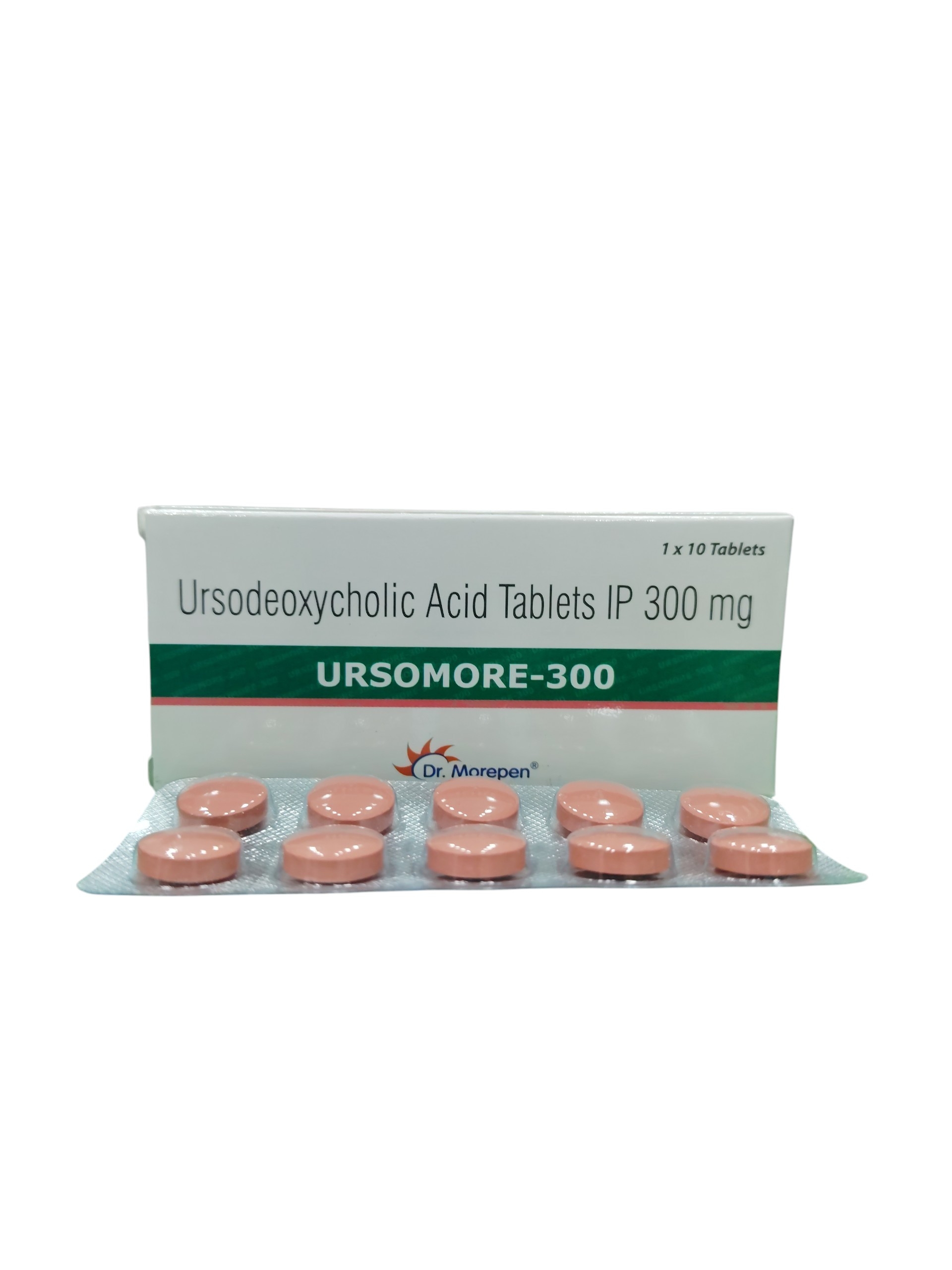 Ursomore 300 – Ursodeoxycholic Acid Tablets IP 300 mg - 10 Tablets