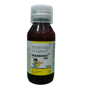 PARABOOST 250 Suspension – Paracetamol Paediatric Oral Suspension IP (60 ml)