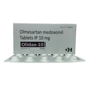 Olidax 10 – Olmesartan Medoxomil Tablets IP 10 mg - 1 × 10 Tablets