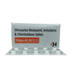 Olidax AC 40/12.5 – Olmesartan Medoxomil, Amlodipine & Chlorthalidone Tablets - 1 × 10 Tablets
