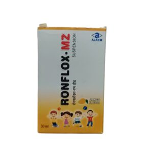 Ronflox MZ Suspension – Ofloxacin & Metronidazole Oral Suspension (Mango Flavour)- 30 ml