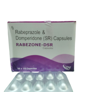 Rabezone-DSR – Rabeprazole & Domperidone (SR) Capsules - 1 × 10 Capsules