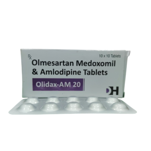 Olidax AM 20 – Olmesartan Medoxomil & Amlodipine Tablets- 1 × 10 Tablets