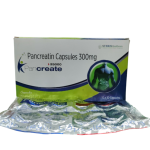 Pancreate 25000 – Pancreatin Capsules 300mg - 1 × 10 Capsules