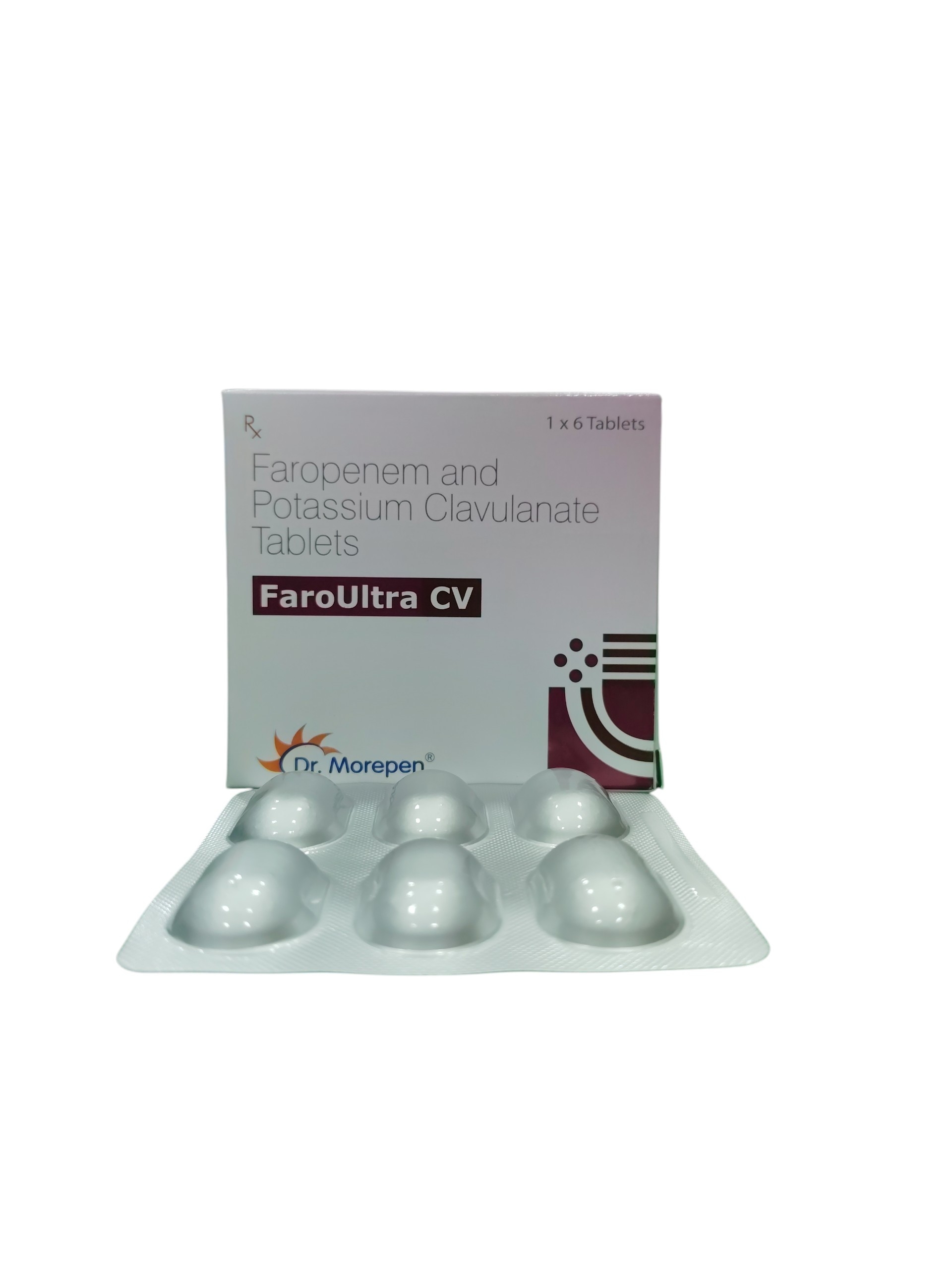 FaroUltra CV Tablets – Faropenem and Potassium Clavulanate Tablets - 6 Tablets