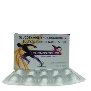 Chondroflex – Glucosamine and Chondroitin Sulfate Sodium Tablets USP (500mg+400mg) - 1 × 10 Tablets
