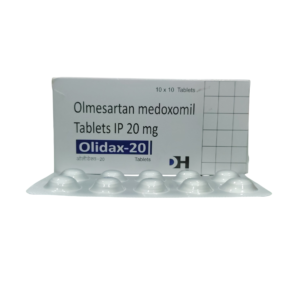 Olidax 20 – Olmesartan Medoxomil Tablets IP 20 mg - 1 × 10 Tablets