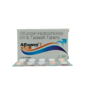 Alfugem T 5/10 – Alfuzosin Hydrochloride ER & Tadalafil Tablets - 1 × 10 Tablets