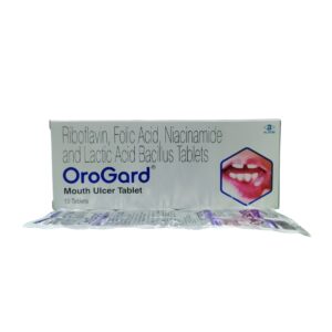 OroGard – Riboflavin, Folic Acid, Niacinamide and Lactic Acid Bacillus Tablets (Mouth Ulcer Tablet)