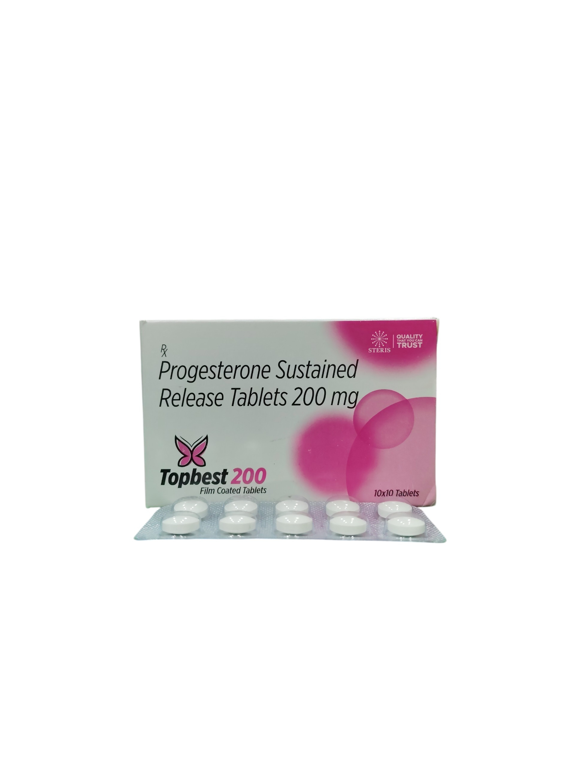 Topbest 200 – Progesterone Sustained Release Tablets 200 mg - 1 × 10 Tablets