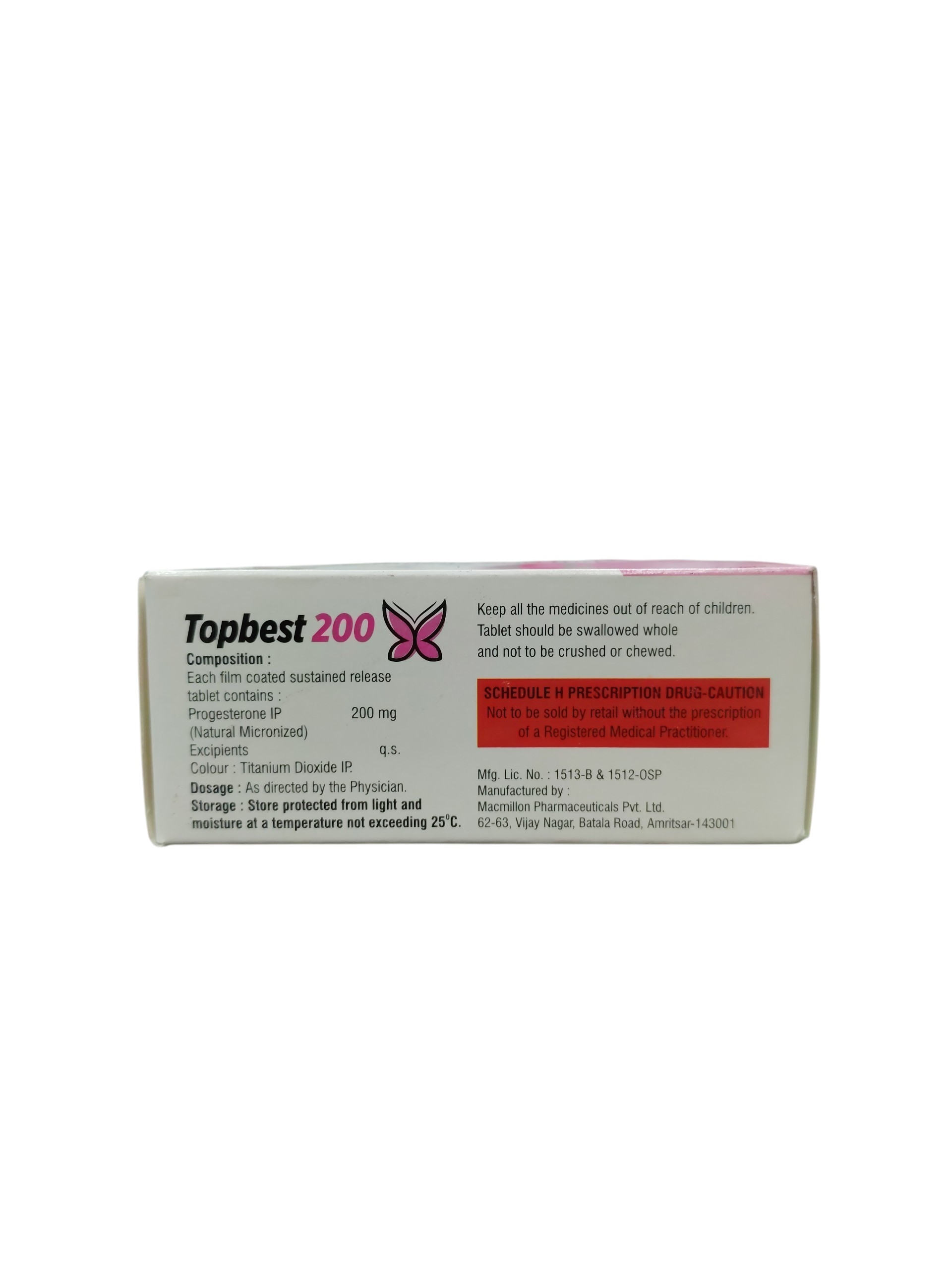 Topbest 200 – Progesterone Sustained Release Tablets 200 mg - 1 × 10 Tablets - Image 2
