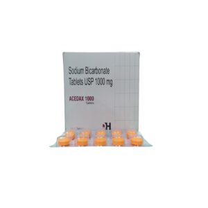 ACEDAX 1000 – Sodium Bicarbonate Tablets USP 1000 mg - 1 × 10 Tablets