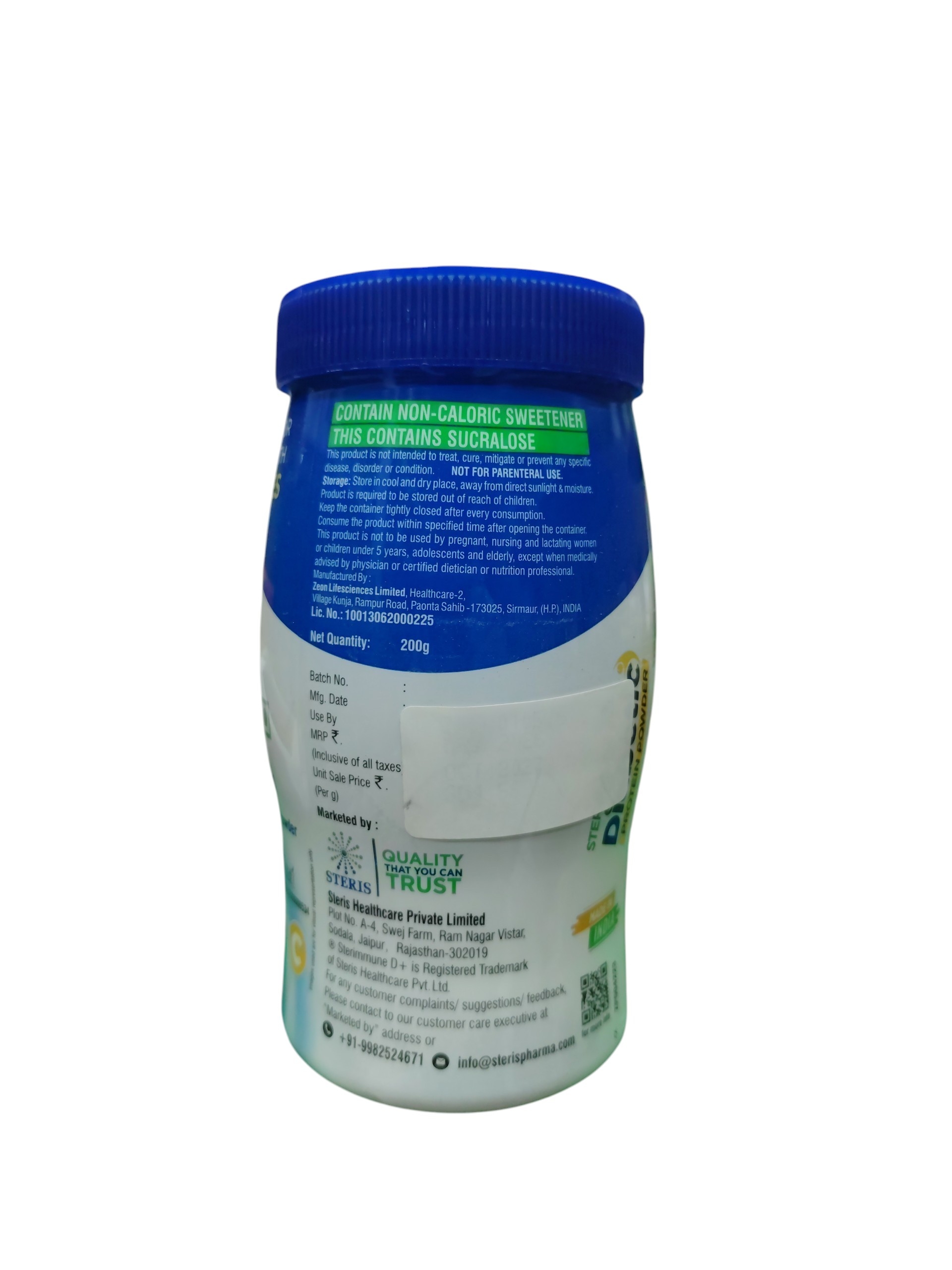 STERIMMUNE D+ Diabetic Protein Powder – Specialized Nutrition for Diabetes Management (Vanilla Flavour) - Image 2