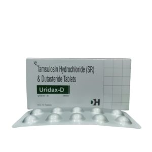 Uridax D – Tamsulosin Hydrochloride (SR) & Dutasteride Tablets (0.4mg + 0.5mg) - 1 × 10 Tablets