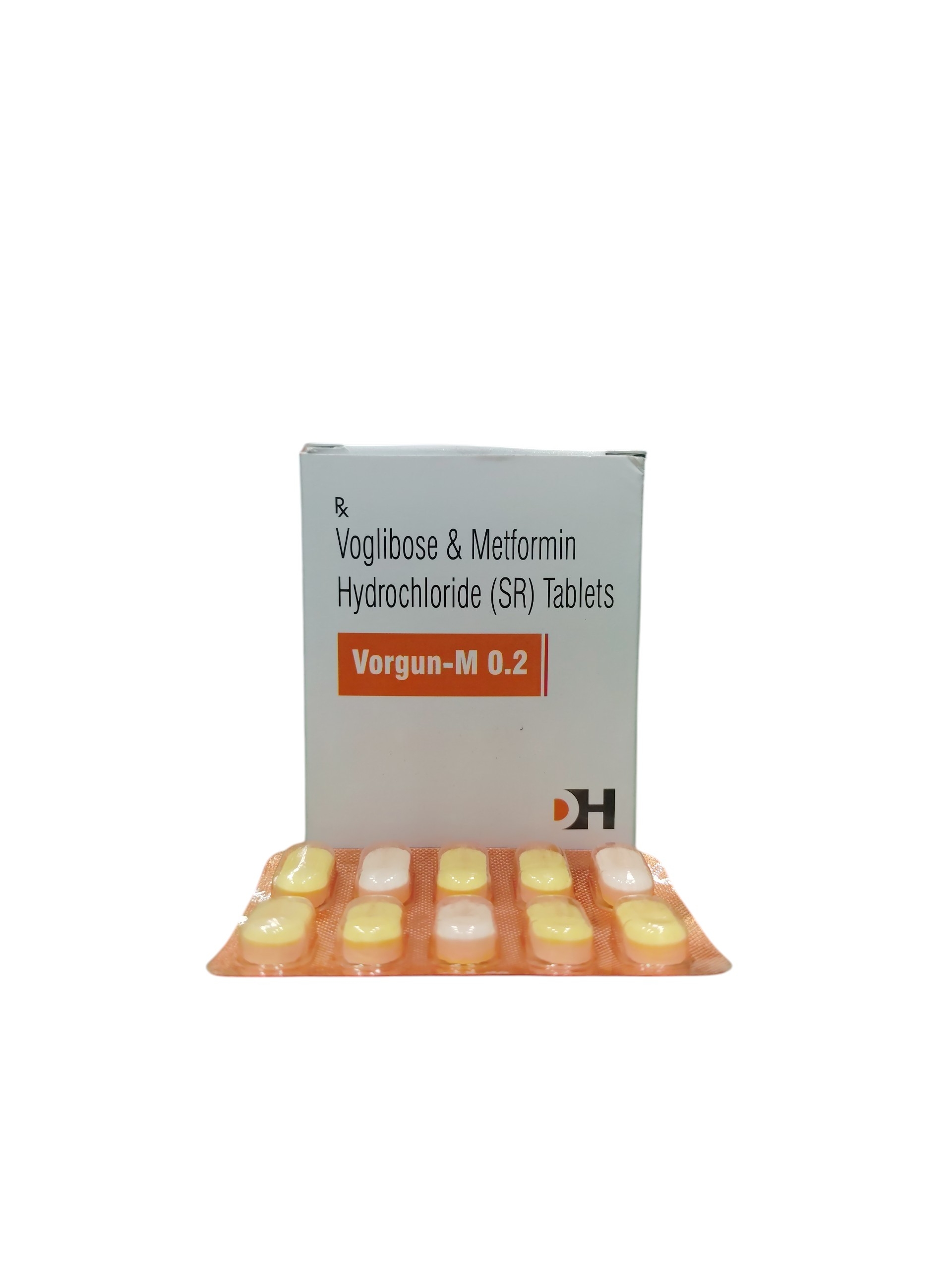 Vorgun M 0.2 – Voglibose & Metformin Hydrochloride (SR) Tablets - 1 × 10 Tablets