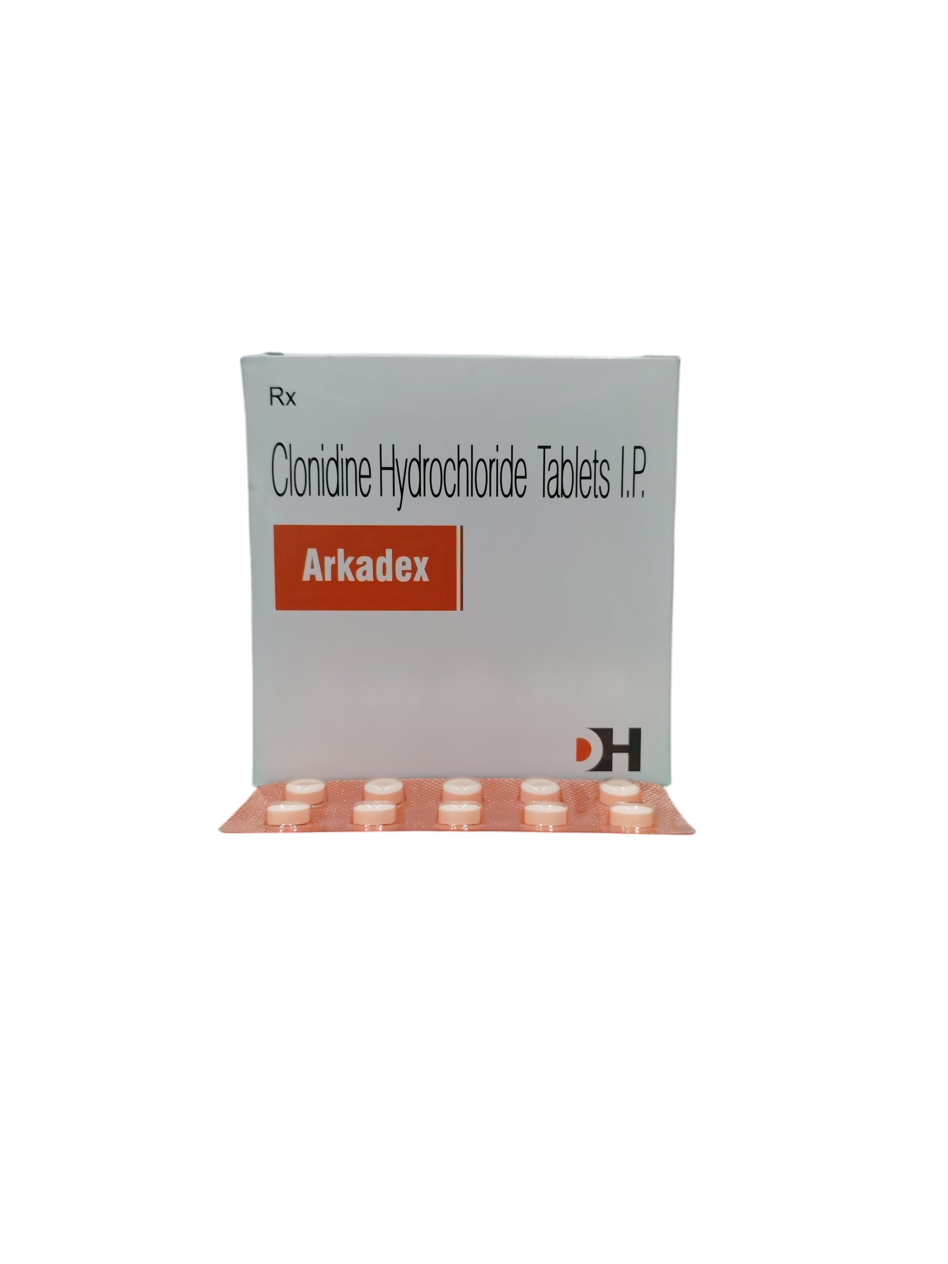 Arkadex – Clonidine Hydrochloride Tablets I.P. (0.1 mg) - 1 × 10 Tablets