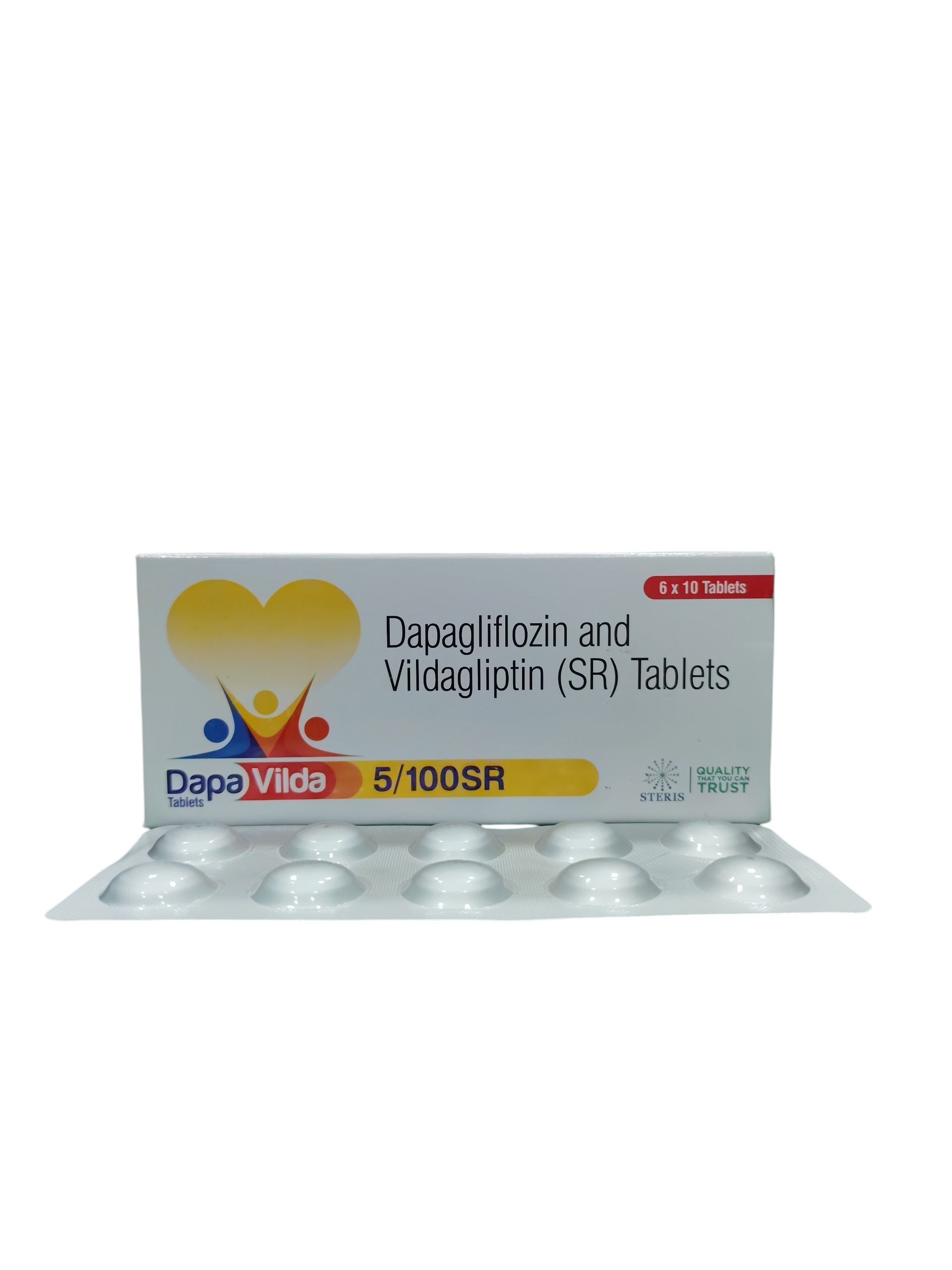 Dapa Vilda 5/100SR – Dapagliflozin and Vildagliptin (SR) Tablets - 1 × 10 Tablets
