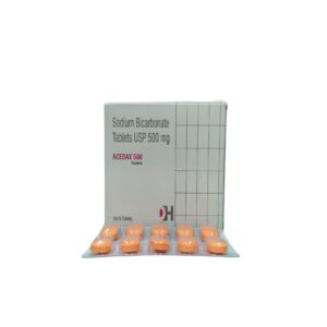 ACEDAX 500 – Sodium Bicarbonate Tablets USP 500 mg - 1 × 10 Tablets