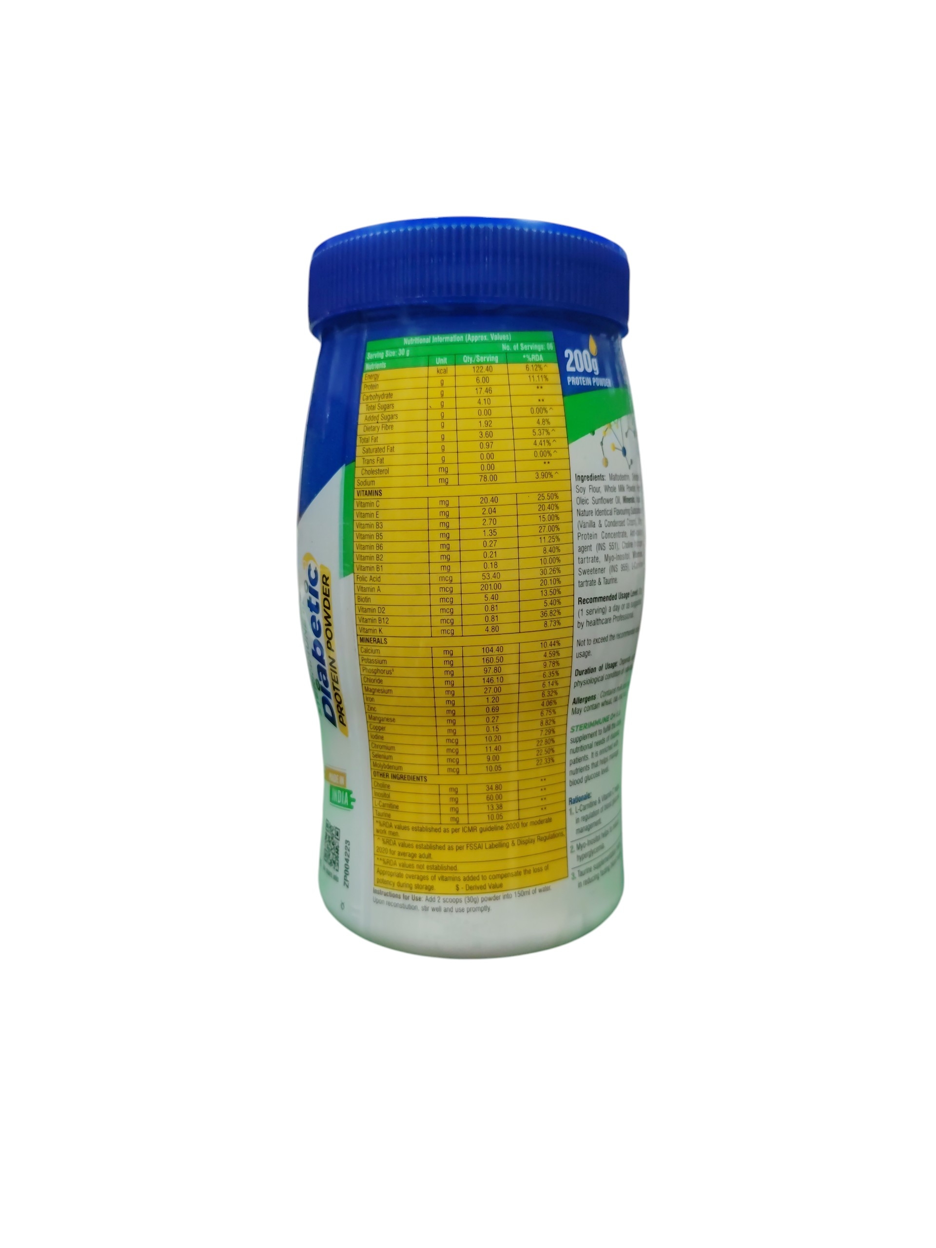 STERIMMUNE D+ Diabetic Protein Powder – Specialized Nutrition for Diabetes Management (Vanilla Flavour) - Image 4