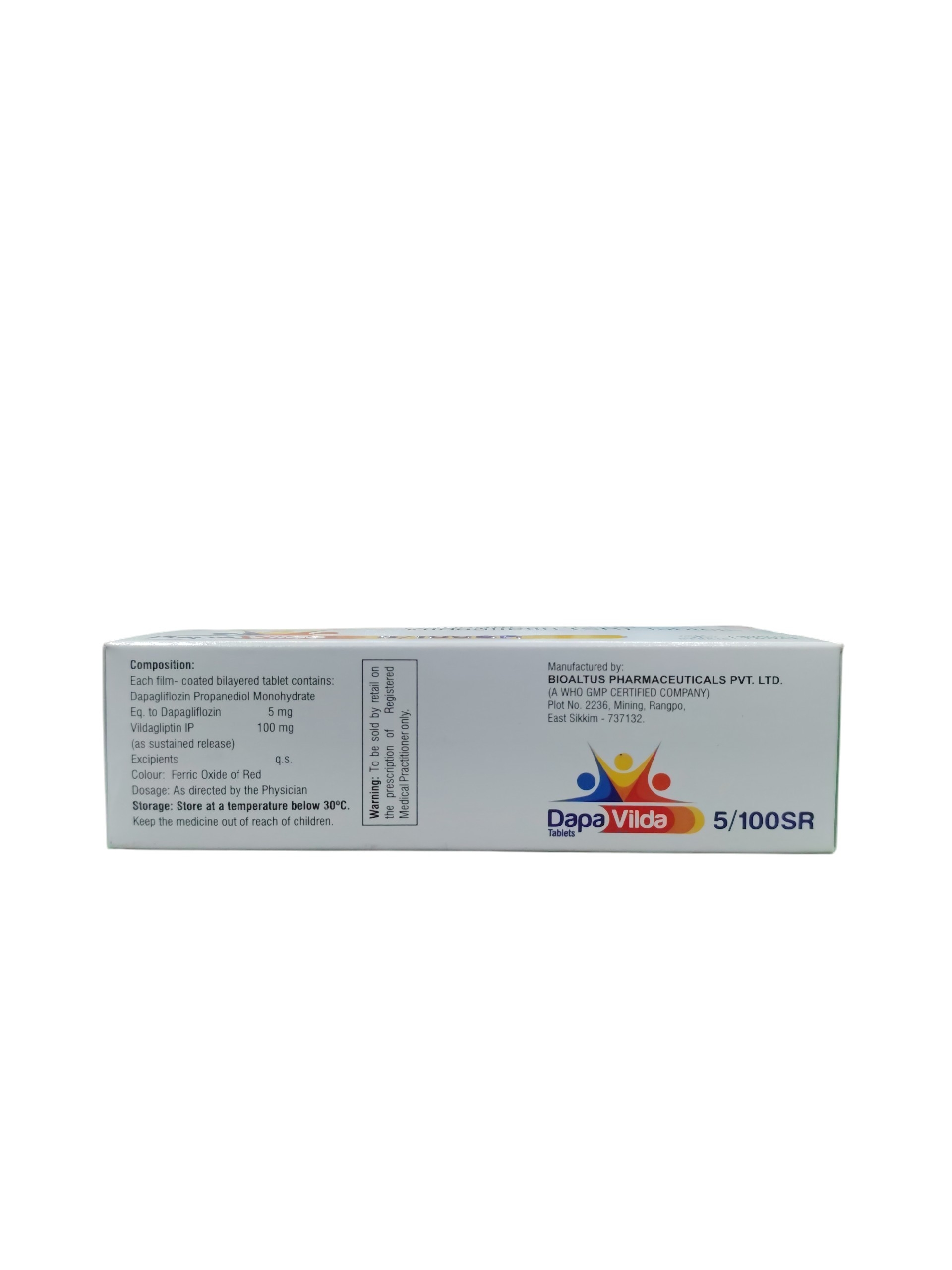 Dapa Vilda 5/100SR – Dapagliflozin and Vildagliptin (SR) Tablets - 1 × 10 Tablets - Image 2