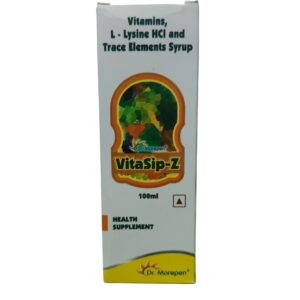 VitaSip-Z – Vitamins, L-Lysine HCL and Trace Elements Syrup (100 ml)