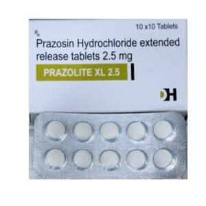 Prazolite XL 2.5 Tablets- Prazosin Hydrochloride Extended Release Tablets 2.5 mg