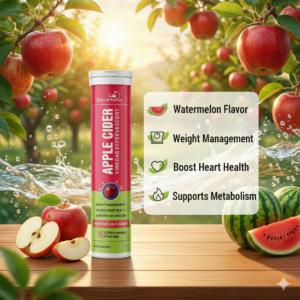Apple Cider Vinegar Effervescent Tablets – Watermelon Flavour -