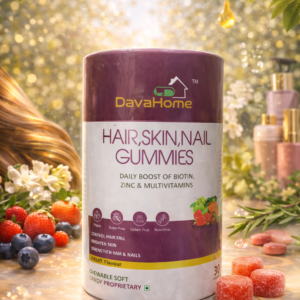 DavaHome Hair, Skin & Nail Gummies – Mix Fruit Flavour