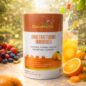DavaHome Multivitamin Gummies – Orange Flavour