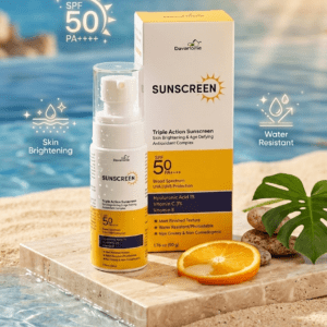 Davahome Triple Action Sunscreen SPF 50 PA++++ - Skin Brightening & Age Defying
