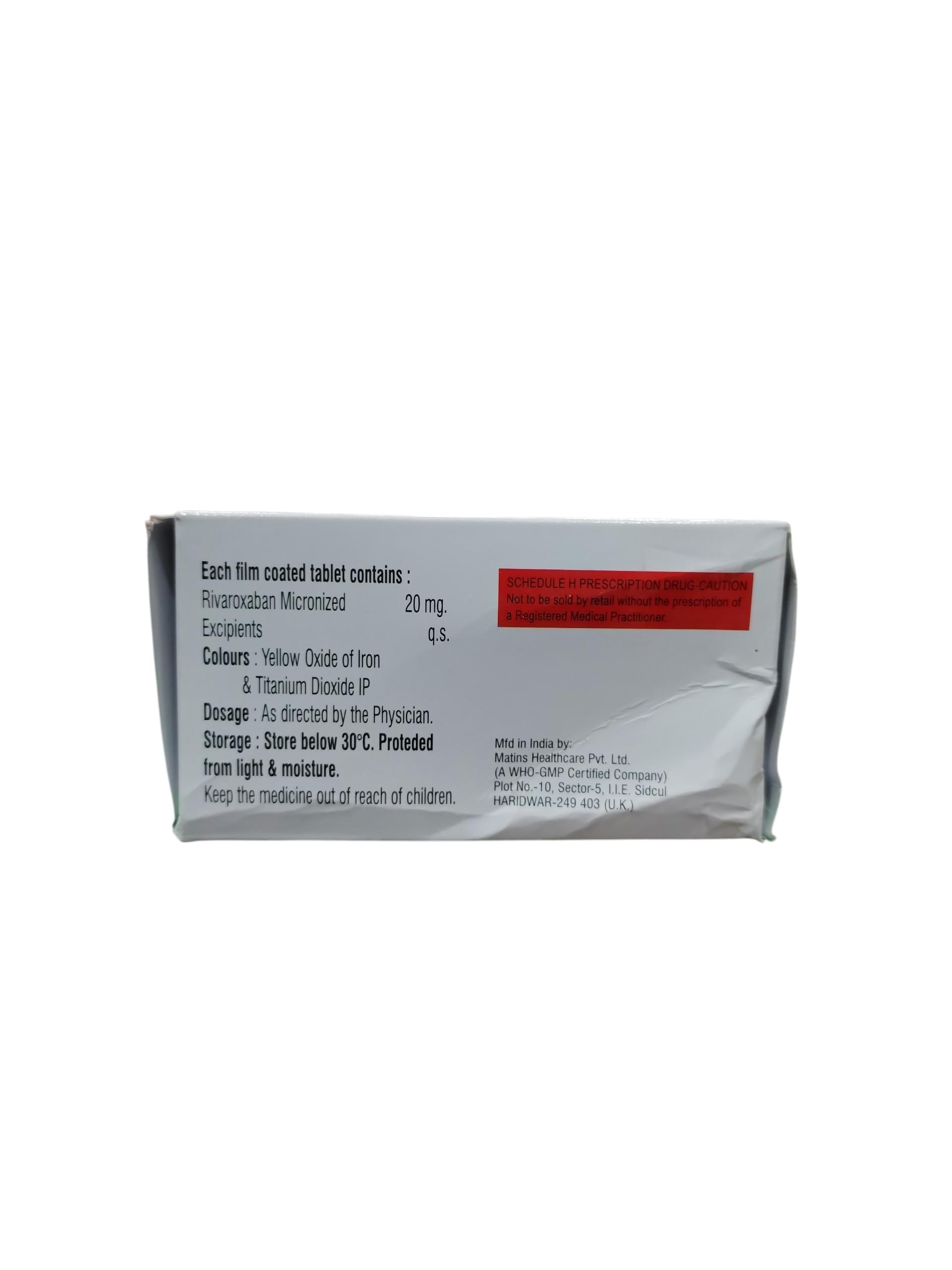 Daxyclot 20 - Rivaroxaban Tablets 20 mg - 1 x 14 Tablets - Image 2
