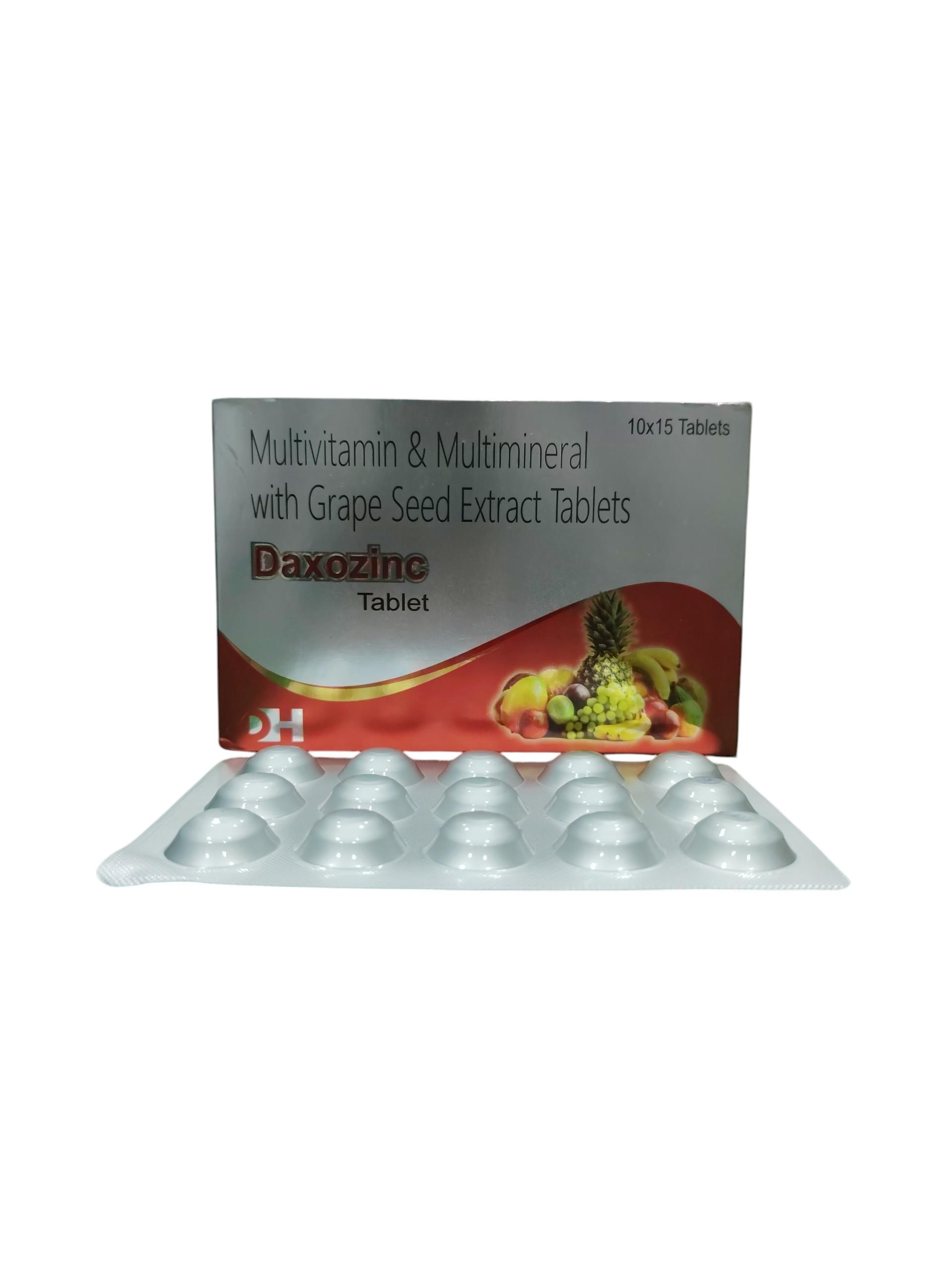 Daxozinc - Multivitamin & Multimineral with Grape Seed Extract Tablets- 1 x 15 Tablets