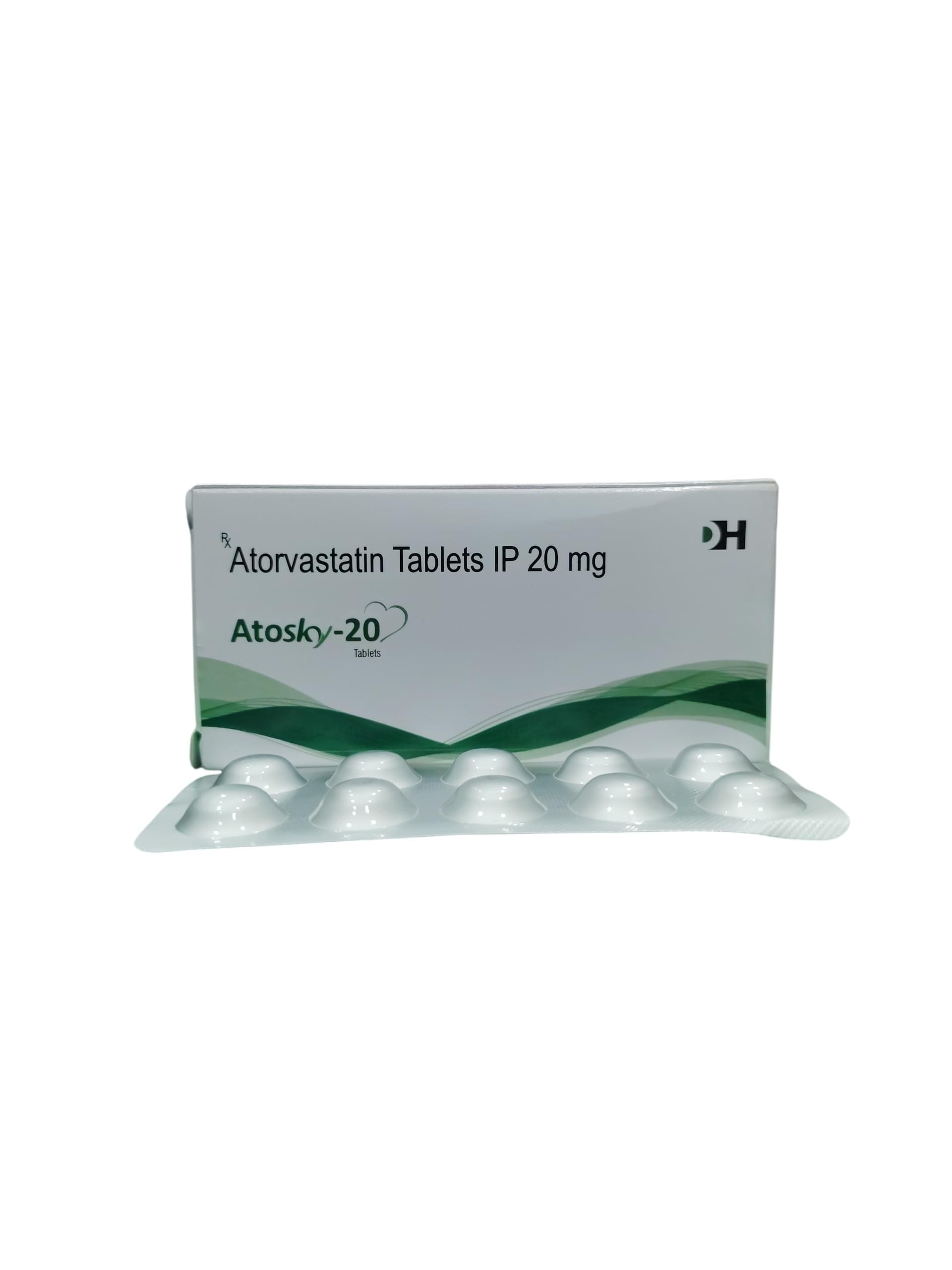 Atosky 20 – Atorvastatin Tablets IP 20 mg