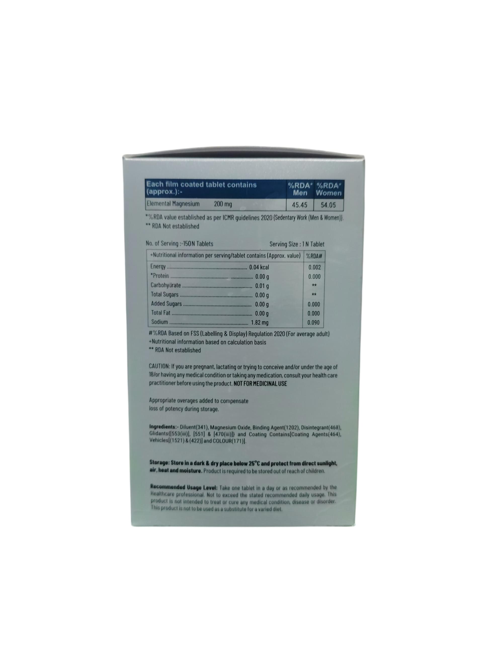 Super Magnesium 200mg Tablets - 1 x 15 Tablets - Image 2