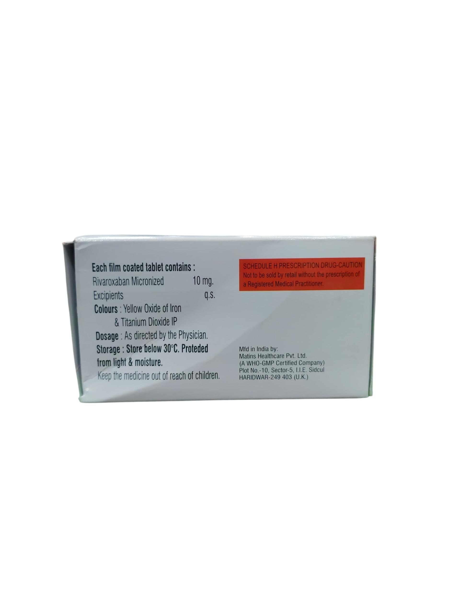 Daxyclot 10 - Rivaroxaban Tablets 10 mg - 1 x 14 Tablets - Image 2