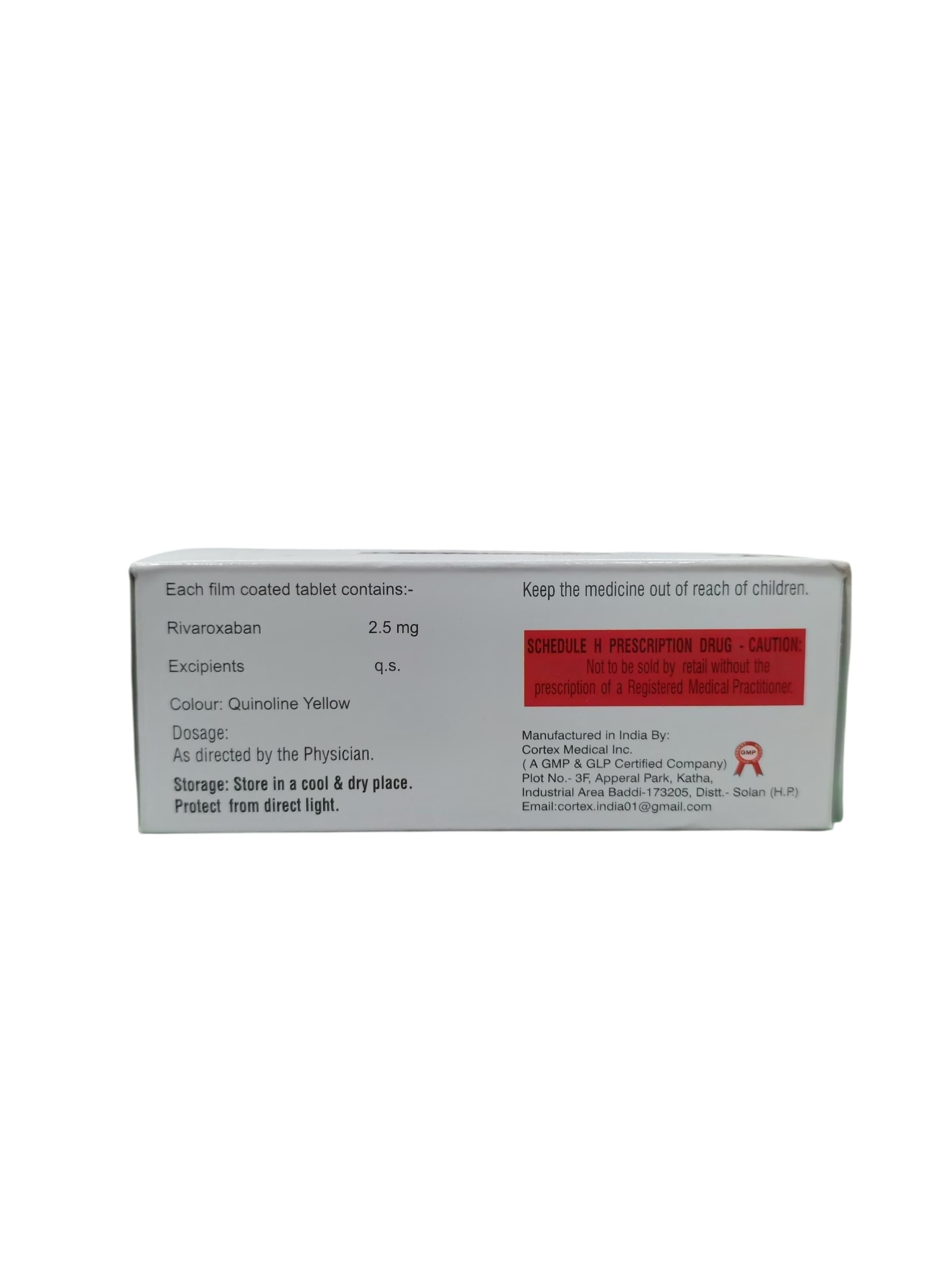 Daxyclot 2.5 - Rivaroxaban Tablets 2.5 mg - 1 x 14 Tablets - Image 2