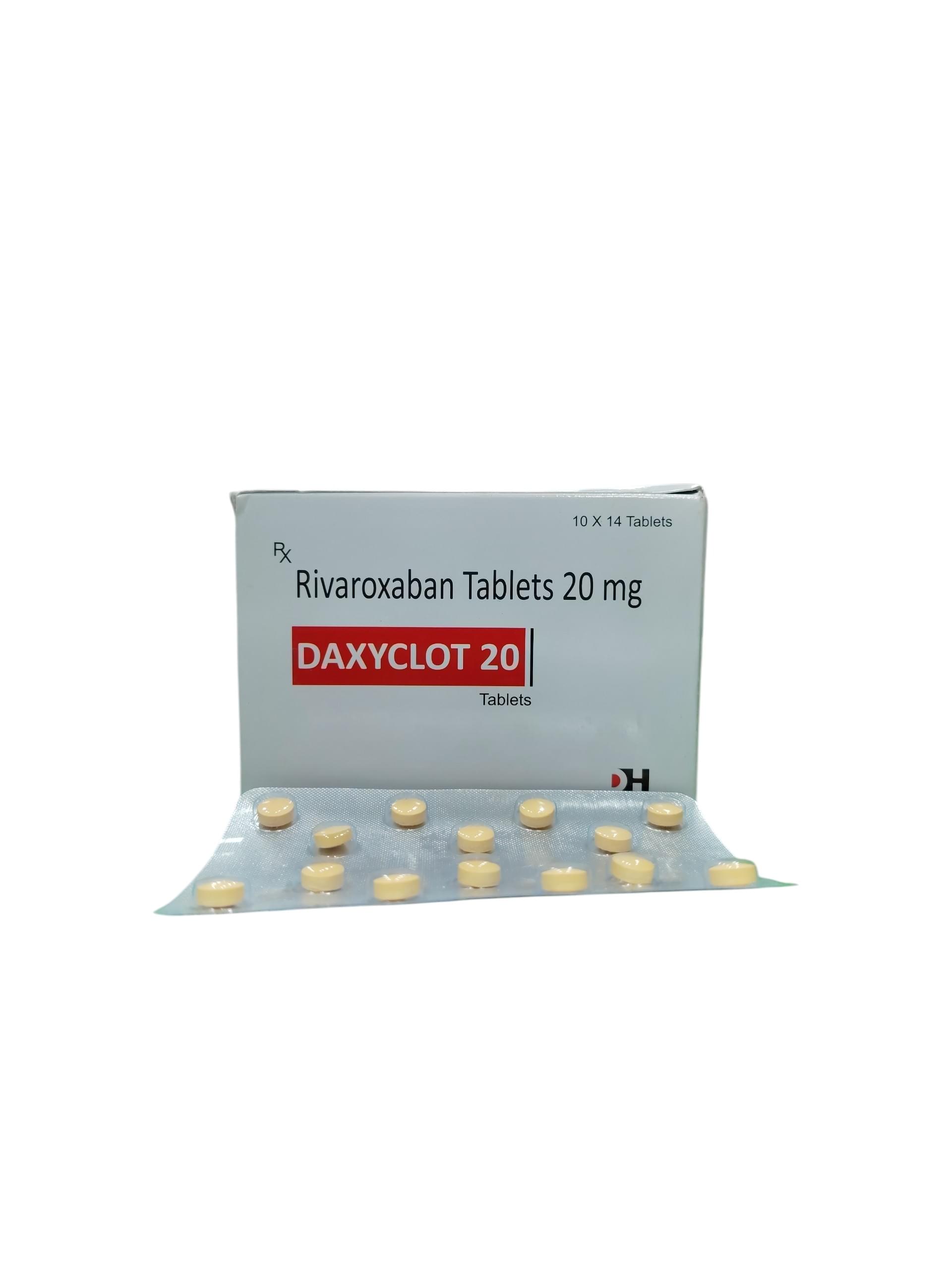Daxyclot 20 - Rivaroxaban Tablets 20 mg - 1 x 14 Tablets